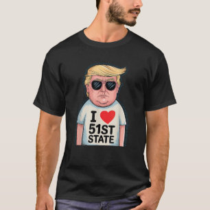 Camiseta Funny Trump I Love 51st USA State Canada se une a