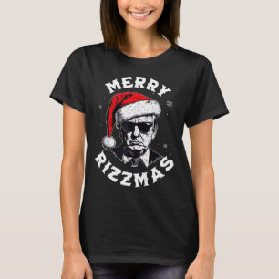 Camiseta Funny Trump Santa Claus Xm, Navidades de Feliz Riz