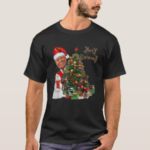 Camiseta Funny Trump viste de Papá Noel Feliz Navidad