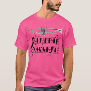 Camiseta Funny Trumpet Player Treble Maker Clef Jazz (2-Sid