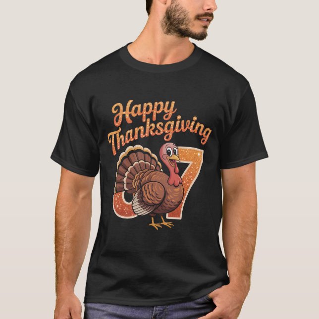 Camiseta Funny Turkey 67th Birthday Thanksgiving Shirt | Go (Anverso)