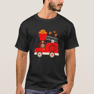 Camiseta Funny Turkey Calabaza Camión de Acción de Gracias
