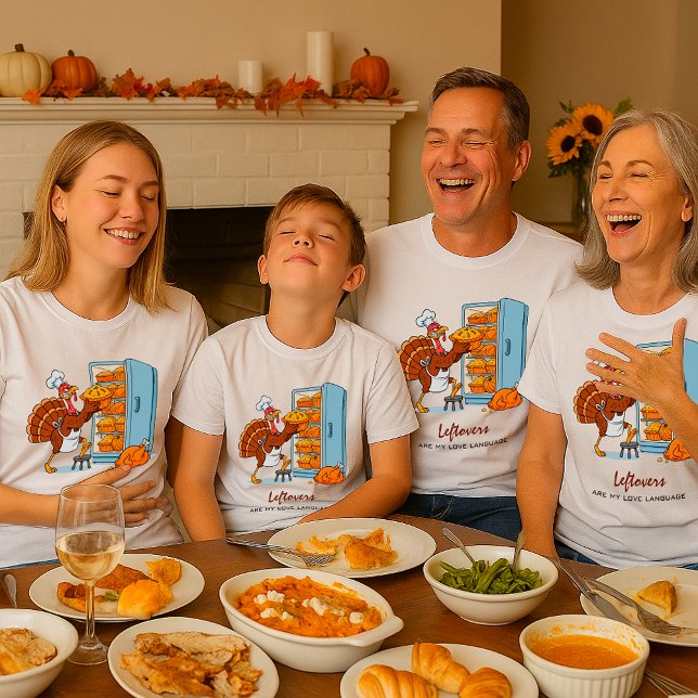 Camiseta Funny Turkey Thanksgiving Leftovers Food Lovers (Subido por el creador)