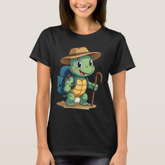 Camiseta Funny Turtle Hiking Graphic Camping Lover Adventur