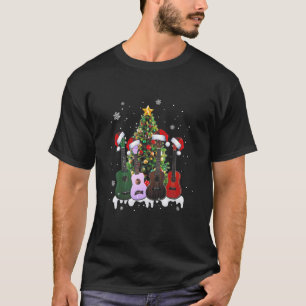Camiseta Funny Ukulele Árbol de Navidad Merry Xmas Lover S