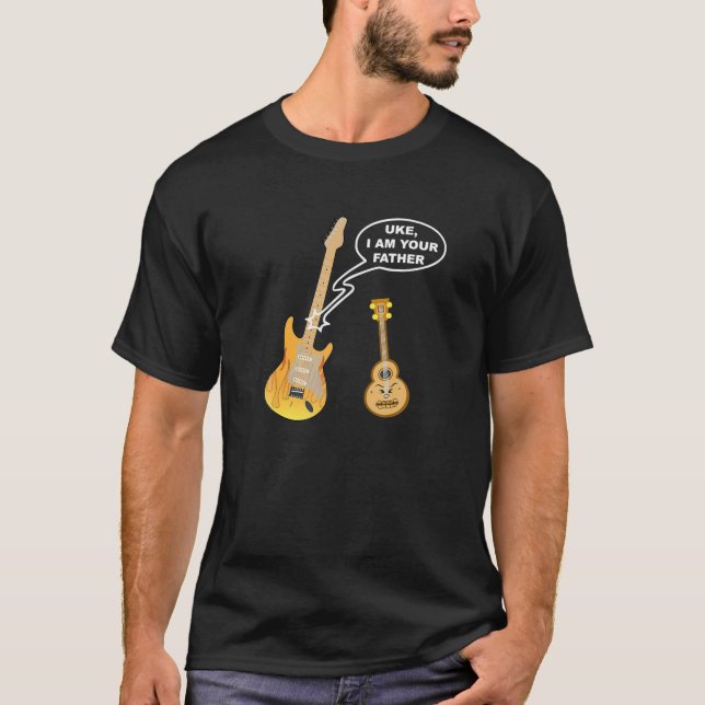 Camiseta Funny Ukulele Guitar Uke Soy tu padre (Anverso)