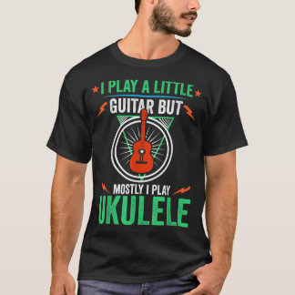 Camiseta Funny Ukulele Retro Guitarista De Guitarra