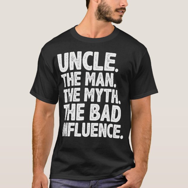 Camiseta Funny Uncle Design For Uncle Men First Time Uncle  (Anverso)