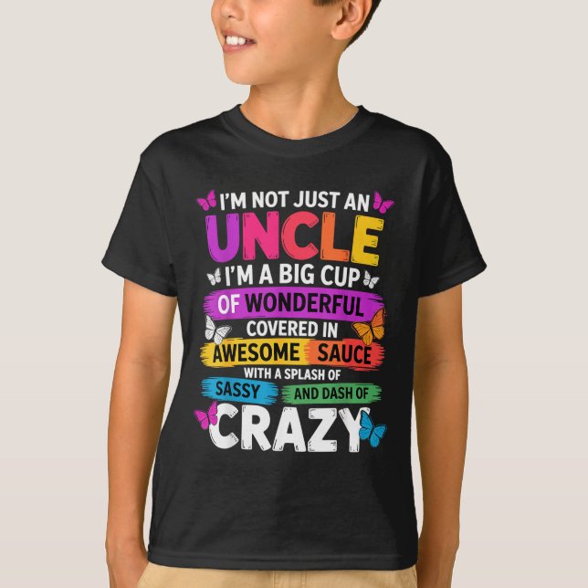 Camiseta Funny Uncle Quote Sy Cool Uncle Men  (Anverso)