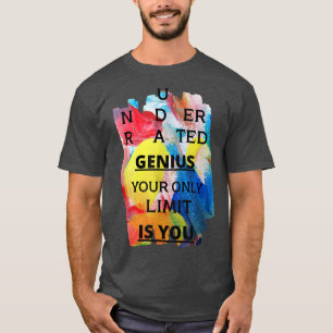 Camiseta Funny Under Vision Colorful Finger painted Tie dye