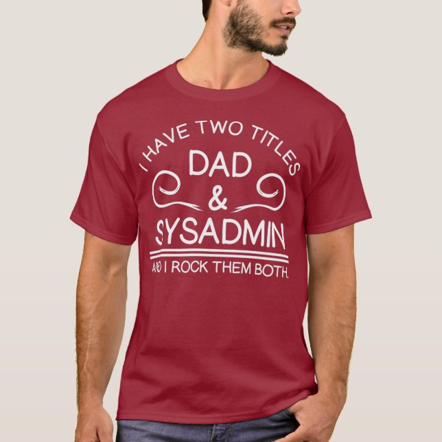 Camiseta Funny Uni Sysadmin Linu Shell Daddy Premium (Anverso)
