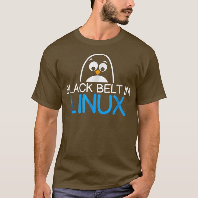 Camiseta Funny Uni TUX Linu Shell IT (Anverso)