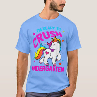 Camiseta Funny Unicorn Back to School I'm Ready to Crush Ki