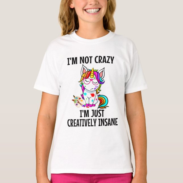 Camiseta FUNNY UNICORN Creative Insane (Anverso)