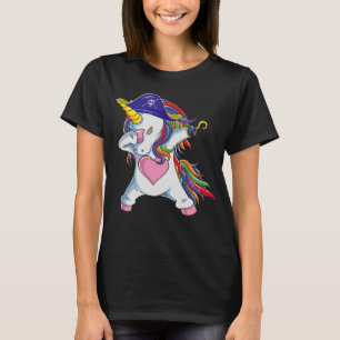 Camiseta Funny Unicorn Disstume Pirata Jolly Roger Flag Hal