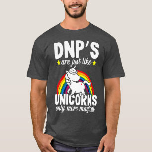 Camiseta Funny Unicorn DNP Médica de práctica de Enfermería