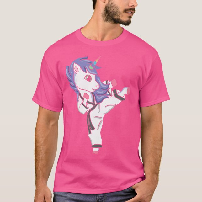Camiseta Funny Unicorn Karate Chica I Taekwondo Martial Art (Anverso)