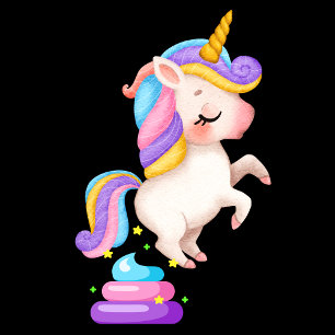 Camiseta Funny Unicorn Poop