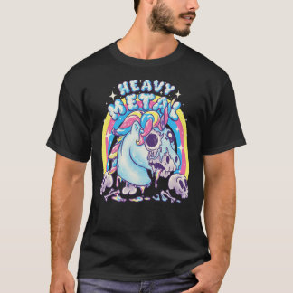 Camiseta Funny unicornio Metalizado que mató a Unicornio