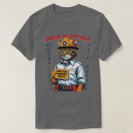 Camiseta Funny Union Feline Labour Day desde Texas