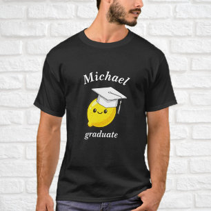 Camiseta Funny Unisex Black T-Shirt for Graduates - Lemon