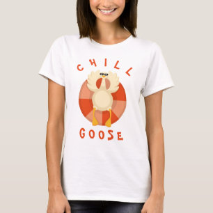 Camiseta Funny vacaciones veraniego playa Chill Goose flota