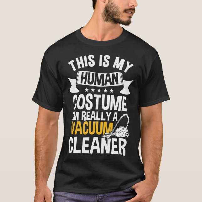 Camiseta Funny Vacuum Cleaner Outfit Housekeeper (Anverso)