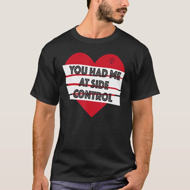 Camiseta Funny Valentine Jiu Jitsu You Had Me At Side Contr (Anverso)