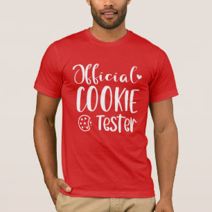 Camiseta Funny Valentine Oficial Cookie Tester Husband