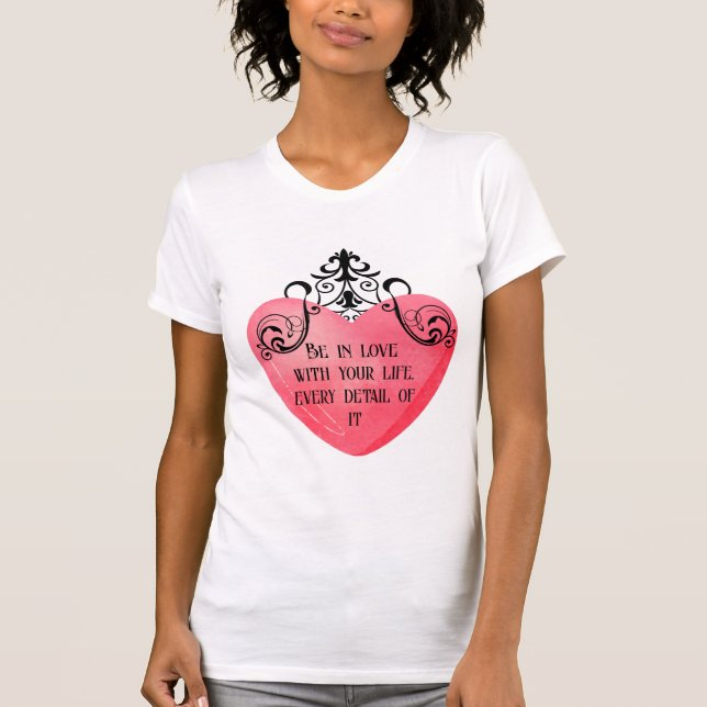 Camiseta Funny Valentine pink heart (Anverso)