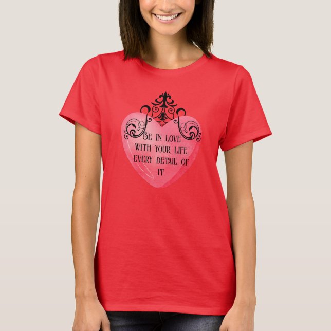 Camiseta Funny Valentine pink heart (Anverso)