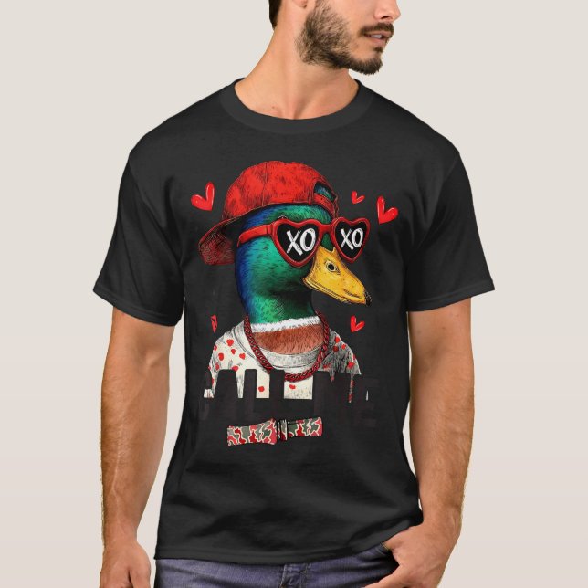Camiseta Funny Valentines Day Call Me Duck Hunting Men Wome (Anverso)