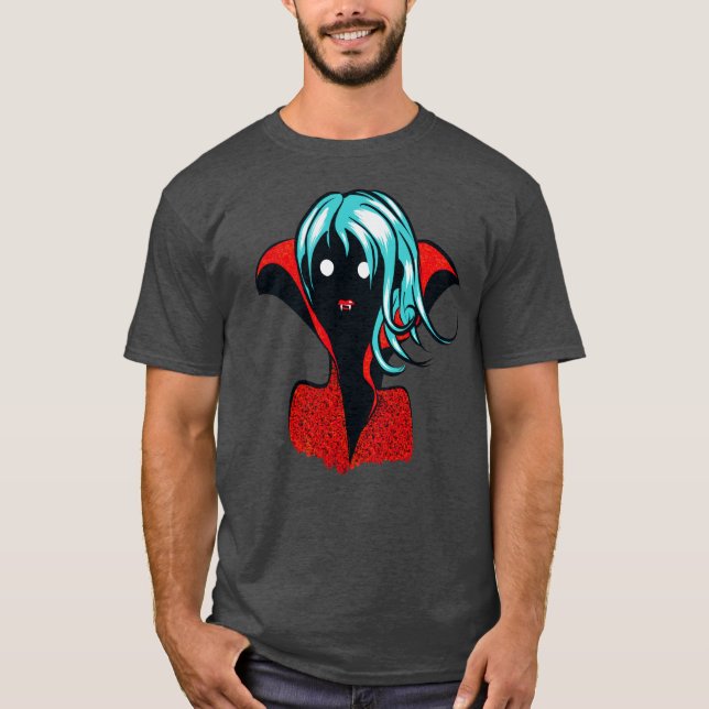 Camiseta Funny Vampire Chica Character Halloween (Anverso)