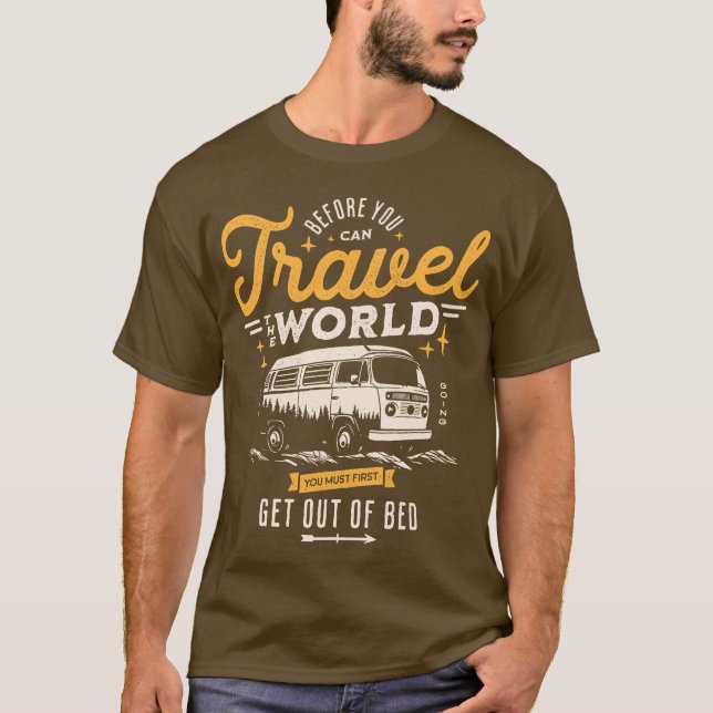 Camiseta Funny Van Travel Camping Wanderlust Life (Anverso)