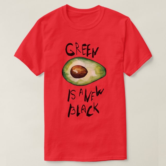 Camiseta Funny Vegan Aguacado Guac Vegetarianos Guacamole L (Diseño del anverso)