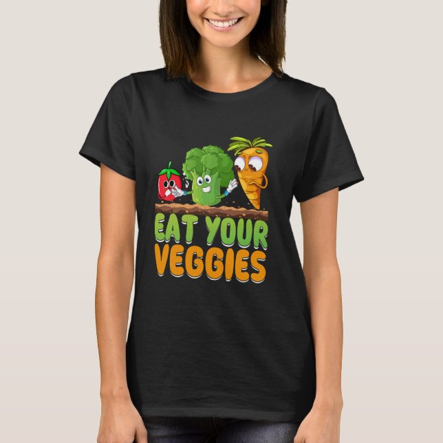 Camiseta Funny Vegan Apparthy come tus verduras (Anverso)