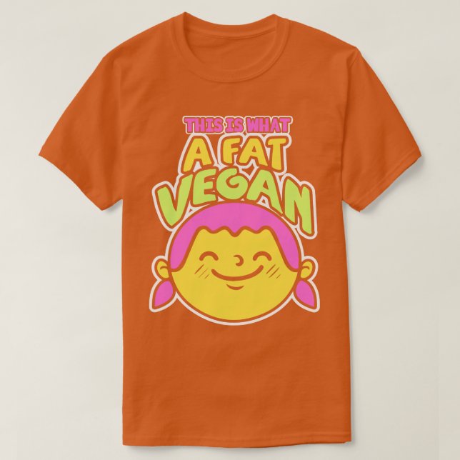 Camiseta Funny Vegan Design Vegetarian 2 (Diseño del anverso)