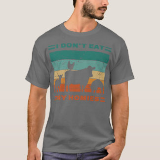 Camiseta Funny Vegan no me como el vegetariano de mi casa