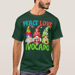 Camiseta Funny Vegetarian Gnome For Women Hippies Peace Lov