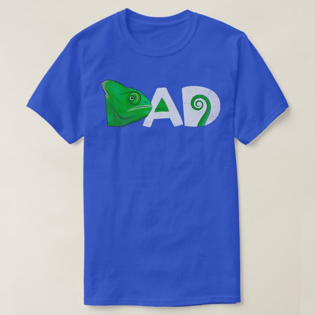 Camiseta Funny Veiled Chameleon Dad , Chameleons Dad 2924 (Diseño del anverso)