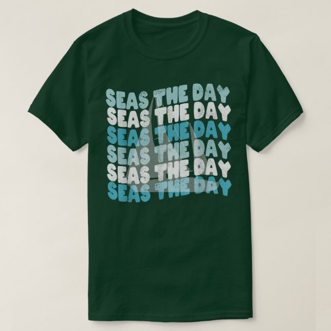 Camiseta Funny Vela Pun Mares El Día  (Diseño del anverso)