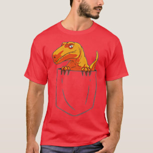 Camiseta Funny Velociraptor Raptor in Pocket Dinosaur ank