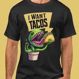 Camiseta Funny Venus Fly Trap quiere un taco
