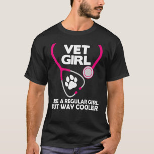 Camiseta Funny Veterinaria Técnica Mujeres Chicas Vet