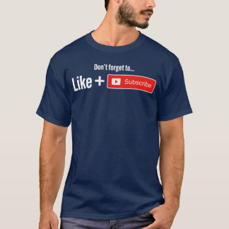 Camiseta Funny Video Blogger Vlogger Like Subscribe Podcast