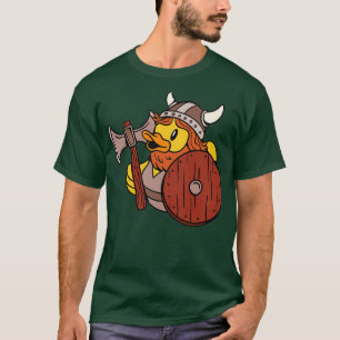 Camiseta Funny Viking Rubber Duck Ax Shield Helmet Beard Gi