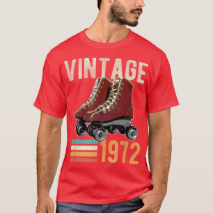Camiseta Funny Vintage 1972 Roller Skate 50th Birthday 50 Y