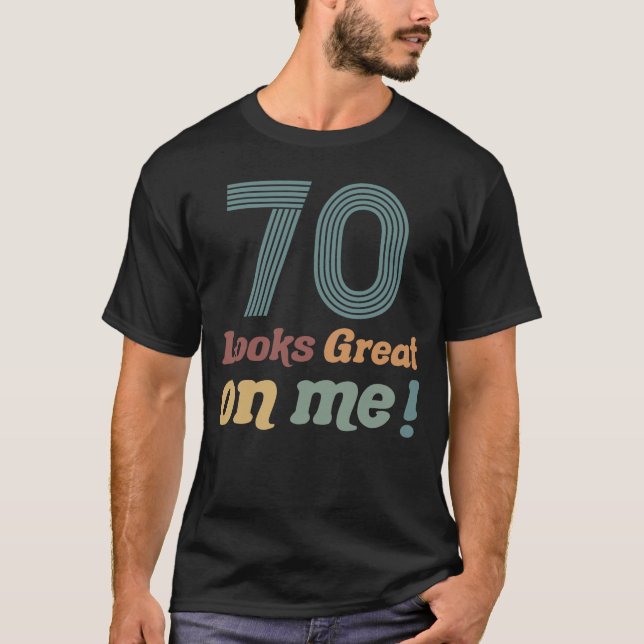 Camiseta Funny Vintage 70 cumpleaños (Anverso)