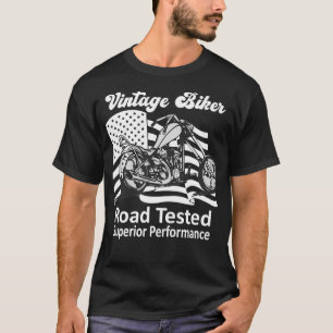 Camiseta Funny Vintage Biker Road Test Superior Performan