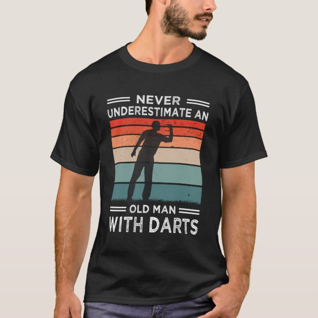 Camiseta Funny Vintage Darts Dart (Anverso)